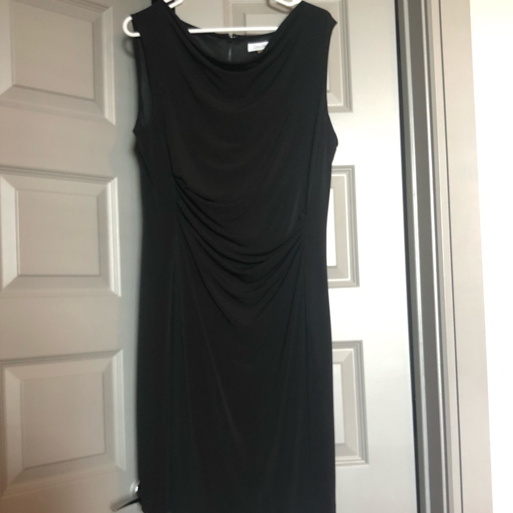 Little black dress. Calvin Klein.